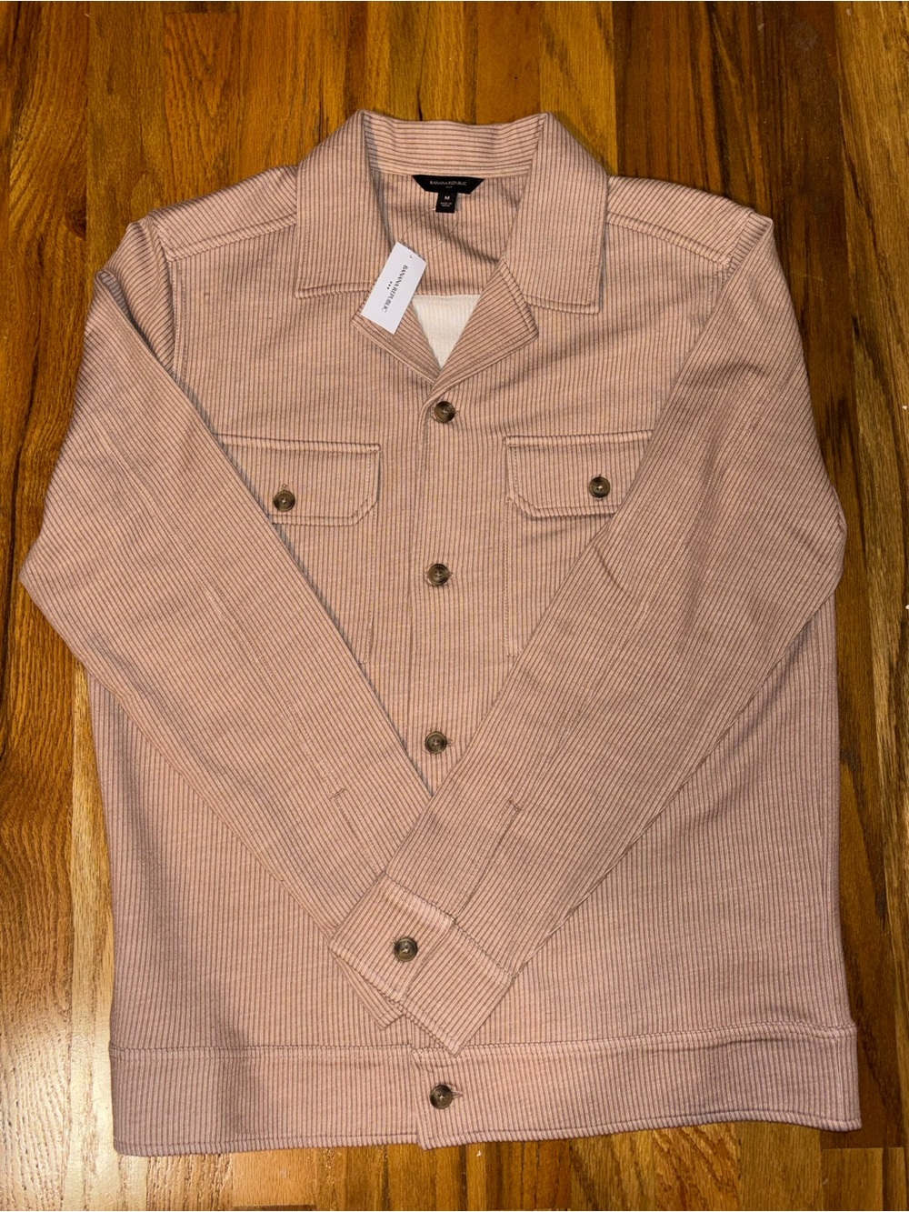 Banana Republic Light Pink Corduroy Shirt Jacket